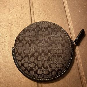 Authentic Coach Round Coin Purse